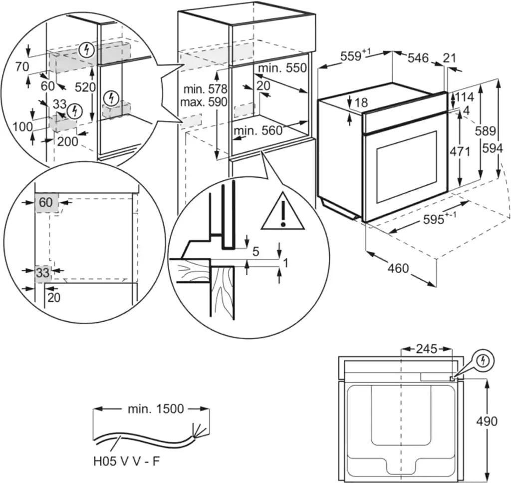Духова шафа Electrolux EOF5H40BX - фото 11