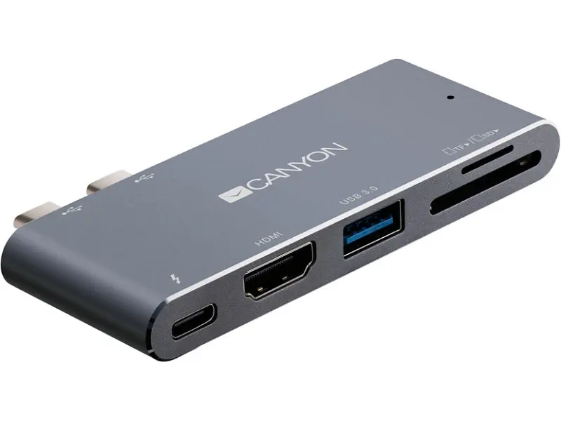 Док-станція для ноутбука Canyon Docking Station with 5 port, Thunderbolt 3 (CNS-TDS05DG) - фото 2