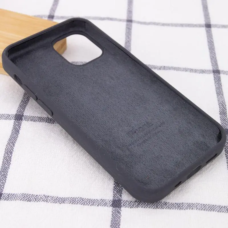 Чехол Silicone Case Full Protective (AA) для Apple iPhone 13 mini (5.4) Серый / Dark Gray - фото 3