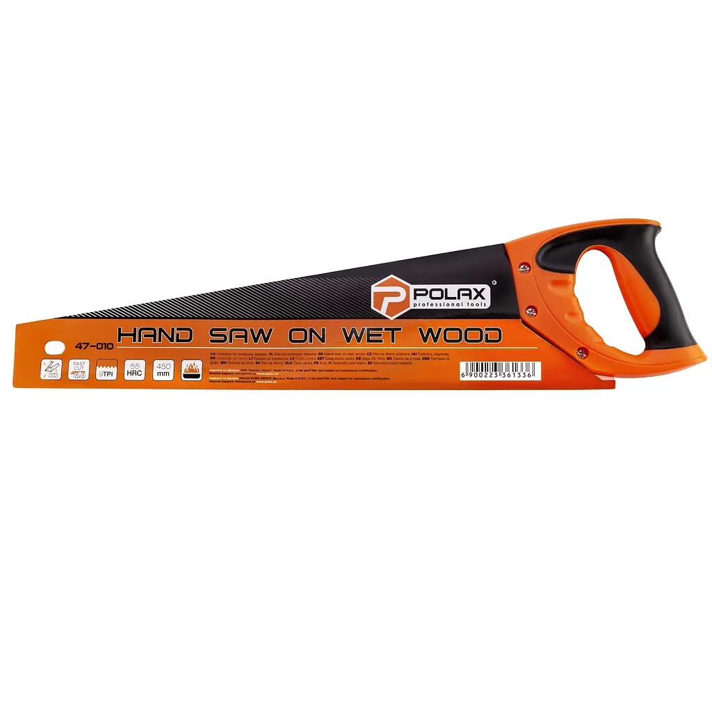 Ножівка пила по мокрому дереву Polax 450 мм (47-010) - фото 6