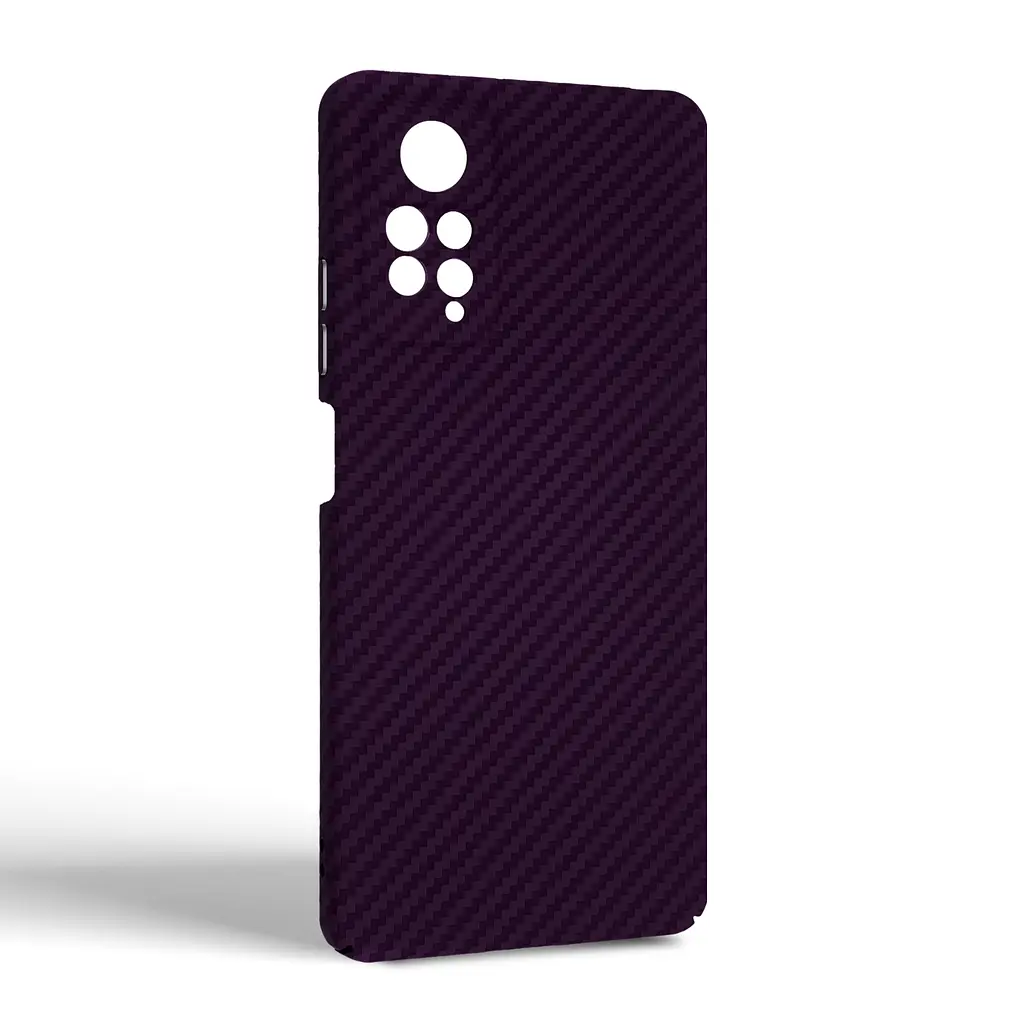 Карбоновый чехол для Xiaomi Redmi Note 12 Pro 4G, LikeCarbon, фиолетовый, панель, защитный чехол-накладка, ультратонкий и легкий, противоударный, обеспечивает защиту от ударов, падений и царапин, ArmorStandart (ARM71946) - фото 2