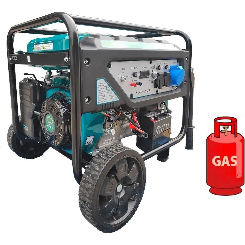 Генератор газово-бензиновий INVO H9000D-G [DD0004647] [139352] - фото 4