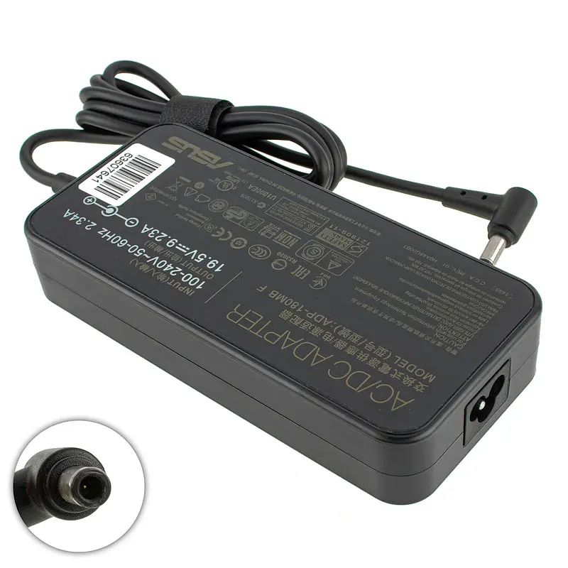 Блок живлення для ноутбука Asus 19.5V, 9.23A, 180W, 6.0x3.7мм-PIN, black (без кабелю!) - фото 2