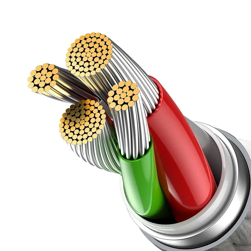 Кабель Baseus Glimmer Seies USB to Lightning 2m White (CADH000302) [92824] - фото 6