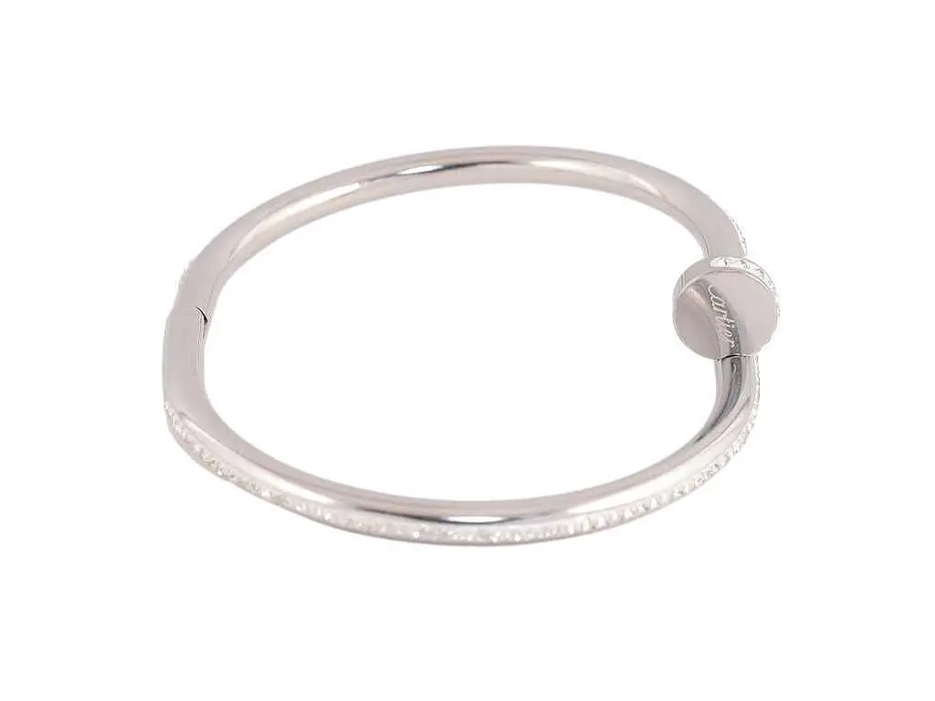 Браслет XUPING Нержавіюча сталь Родій "Цвях з кристалами" ø6см (350327) - фото 2