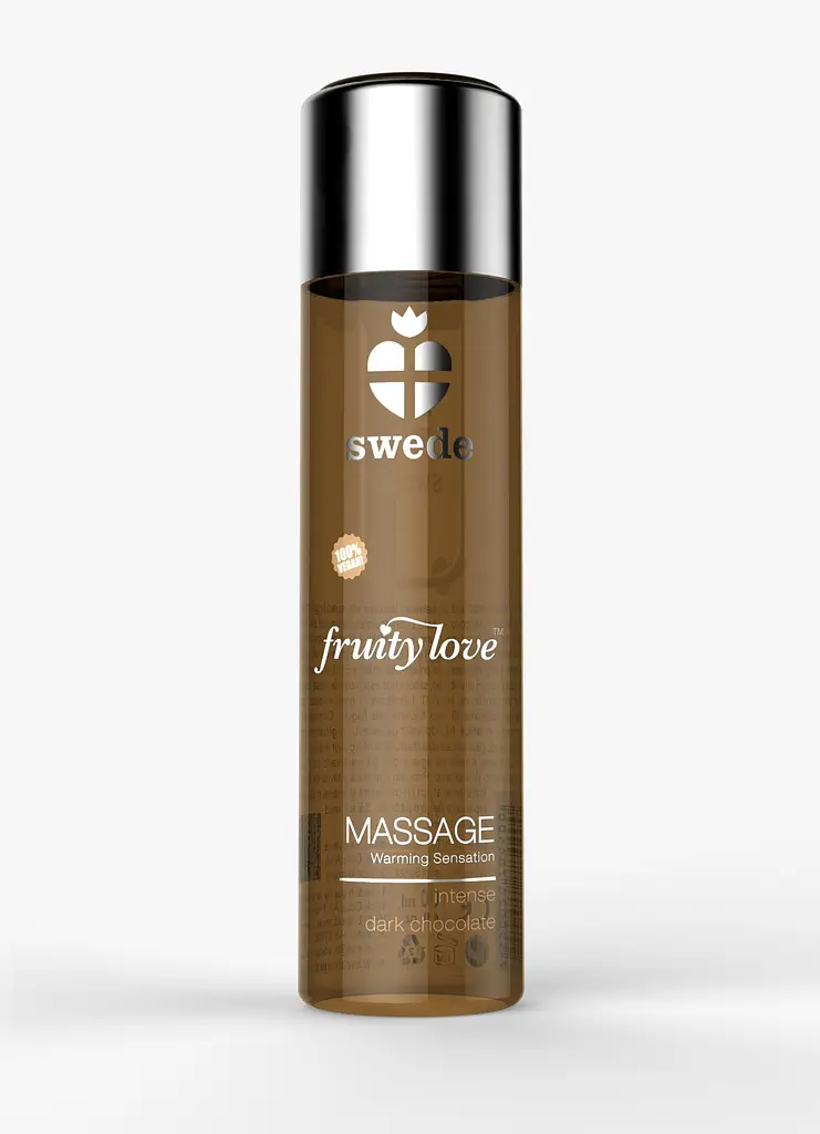 Масажна олія Swede Fruity Love Intense Dark Chocolate, 120 мл (чорний шоколад)