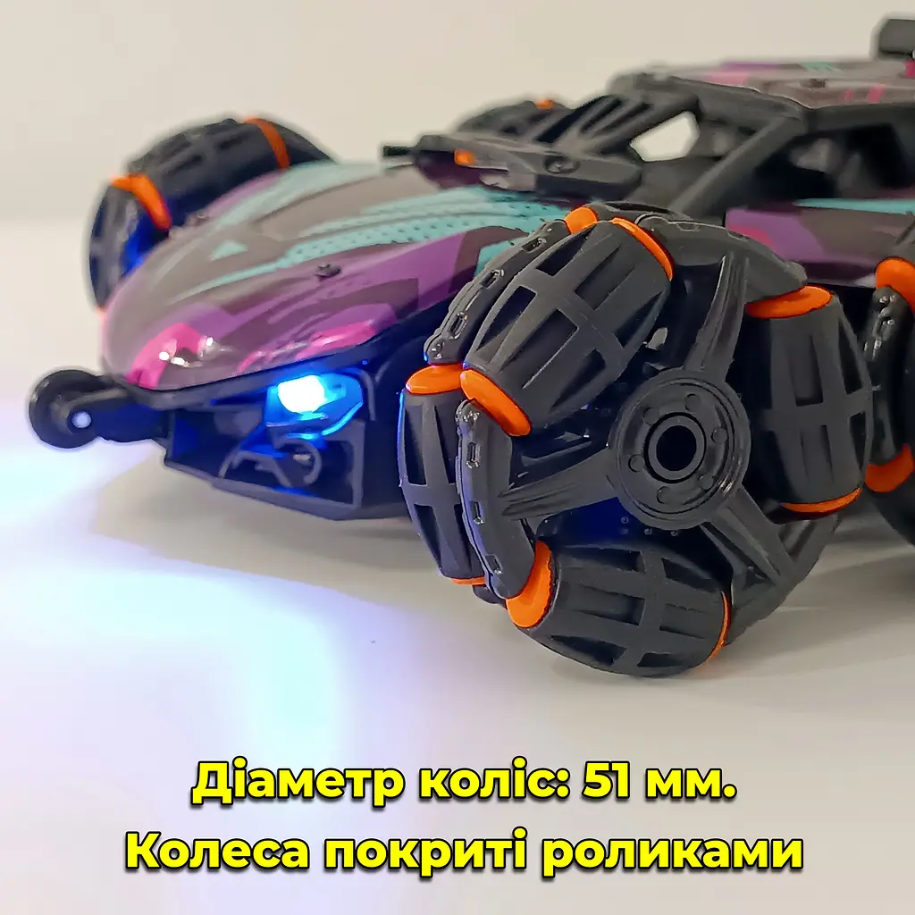 Машинка на радіокеруванні 6x6 Wheel. Обертаюча вісь. Пускає пар. З фарами - фото 9