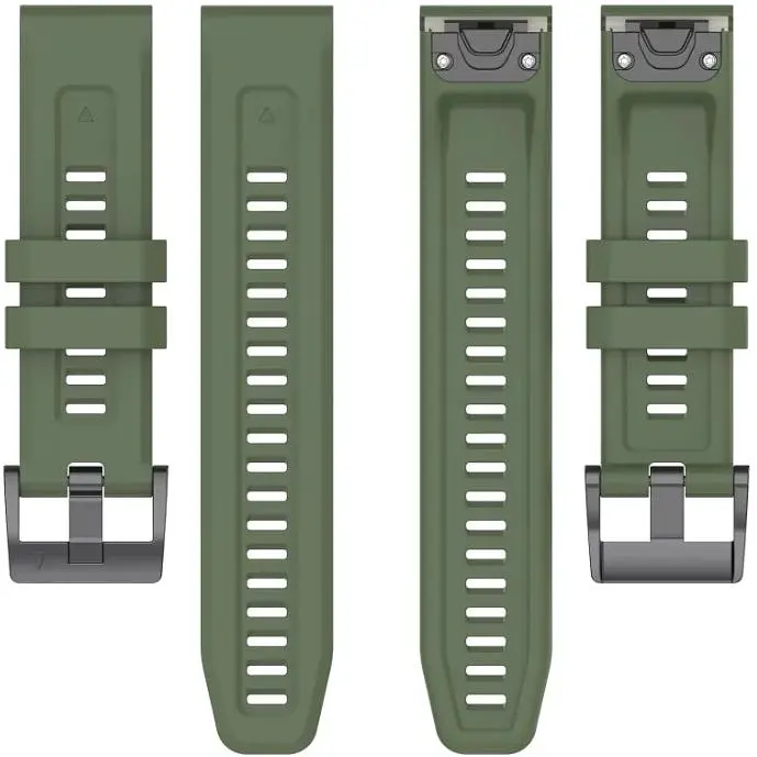 Ремінець DK CDK для Garmin Fenix ​​8 51mm 26mm Silicone Sport Band Classic (015187) (green) - фото 2