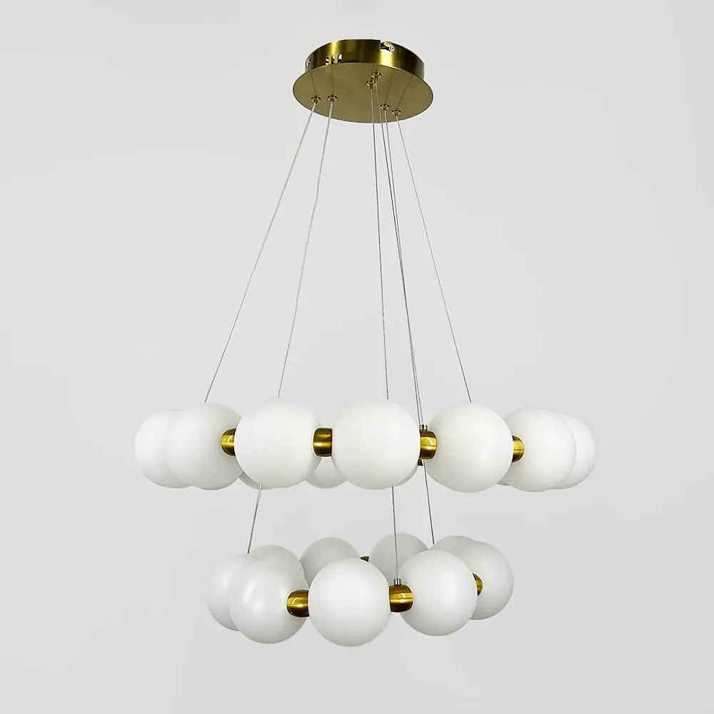 Люстра из серии Mysa Pearl Ø 40+60 см на 3 световых режима | Ст. 77068-600+400 | Line F - фото 7