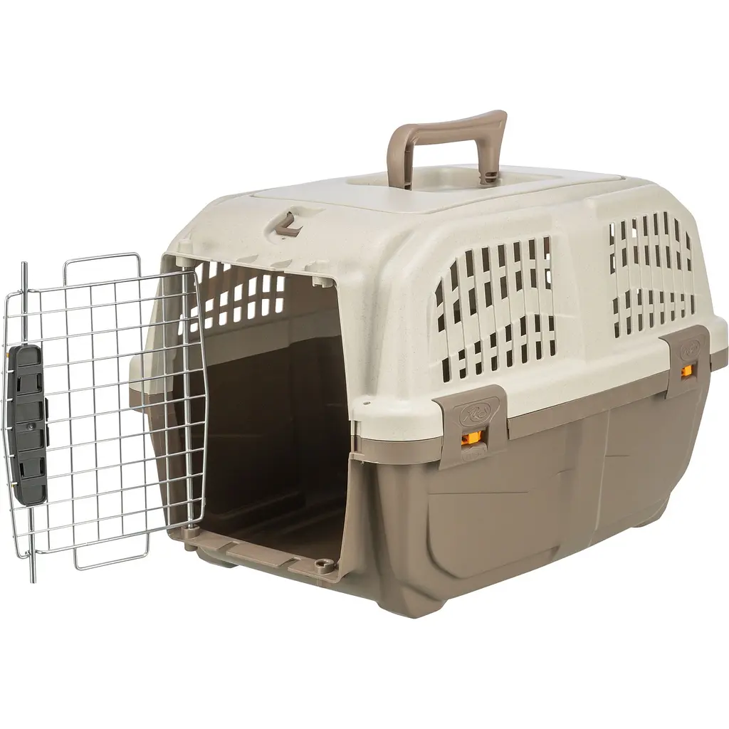 Контейнер-переноска Trixie для собак та котів Skudo 1 вагою до 12 кг пластик розмір XS 30x32x49 см коричнева  - фото 3