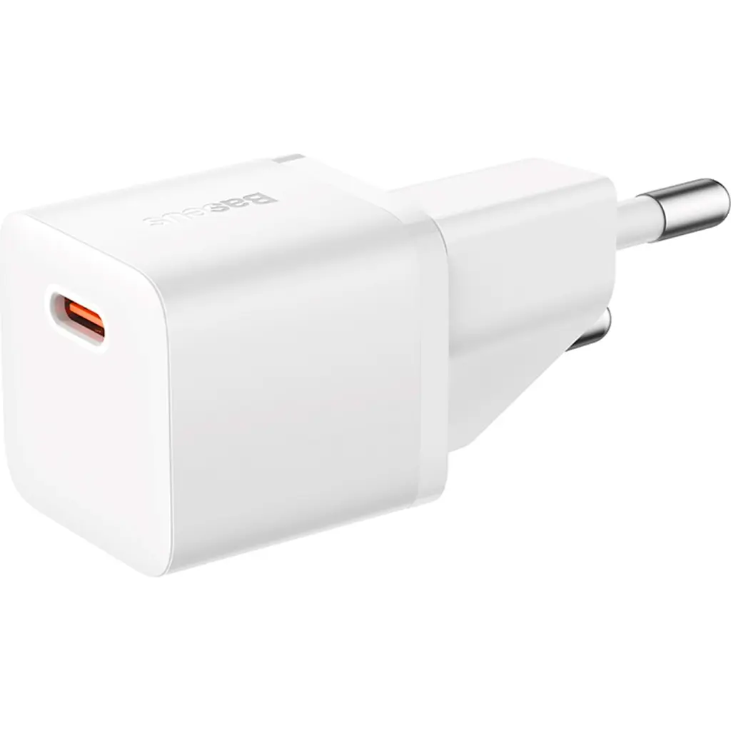Мережевий зарядний пристрій Baseus GaN5 Mini 20W + Cable USB-C - USB-C White [P10110900213-01] [122544] - фото 4