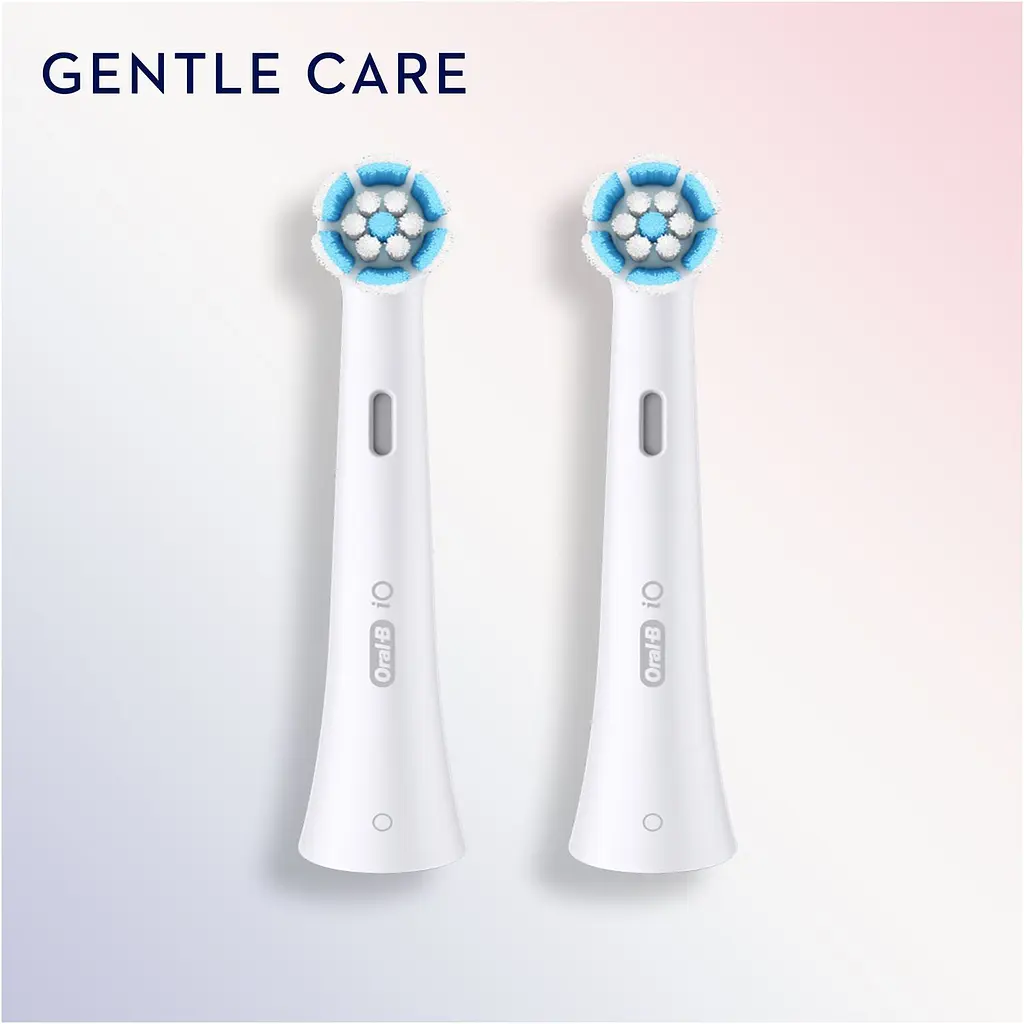 Насадки для електричної щітки Oral-B iO Gentle Care, білий, 2 шт. - фото 3