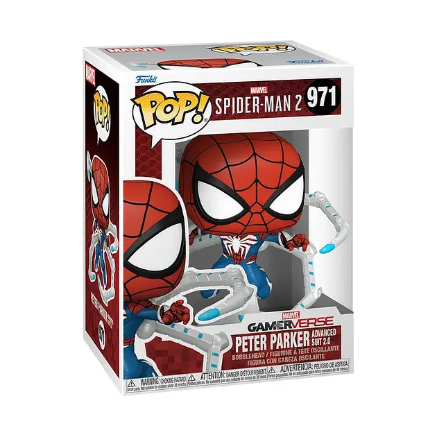 Фігурка Funko Pop Марвел Людина павук Пітер Паркер Marvel Spider-Man Parker Advanced Suit 10 см FP M S 971 - фото 3