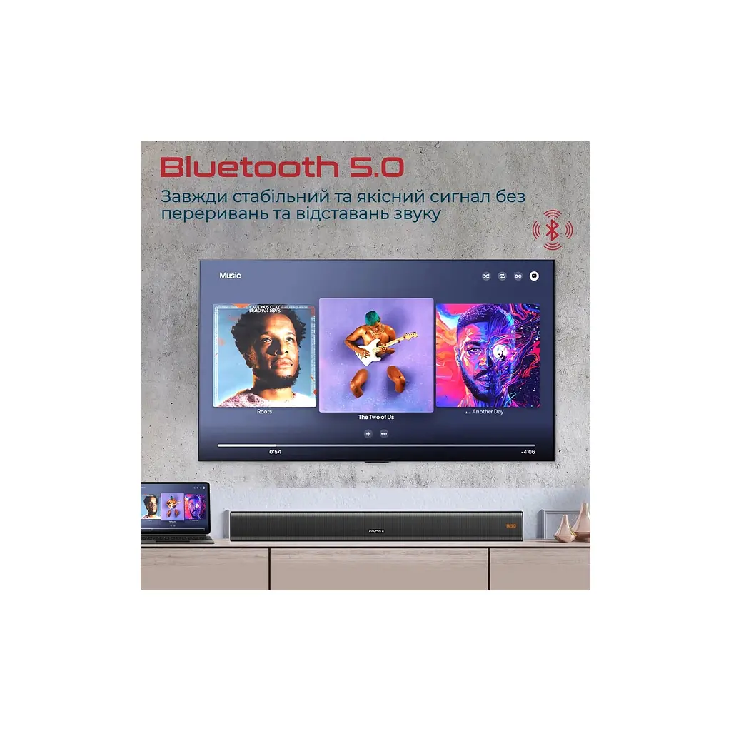 Акустическая система Promate StreamBar-30 Black (streambar-30.black) - фото 4
