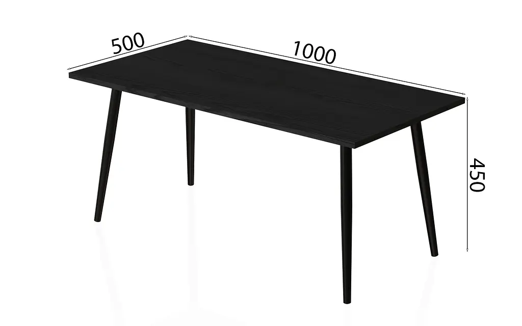 Стіл журнальний Монтана Ferrum-decor 45x100x50 Чорний метал ДСП Сосна Кембра 16 мм (FRD-106712) - фото 6