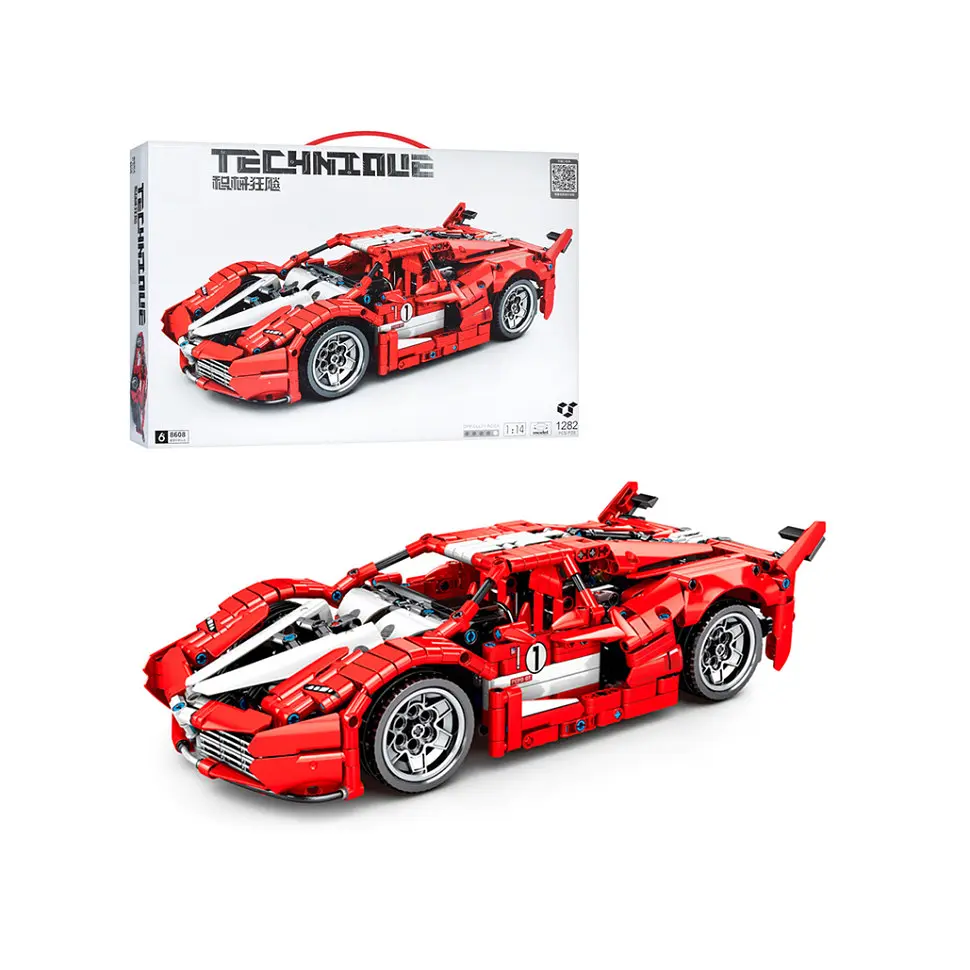 Дитячий конструктор Гоночна машина Bambi 8608 1282 деталі - фото 2