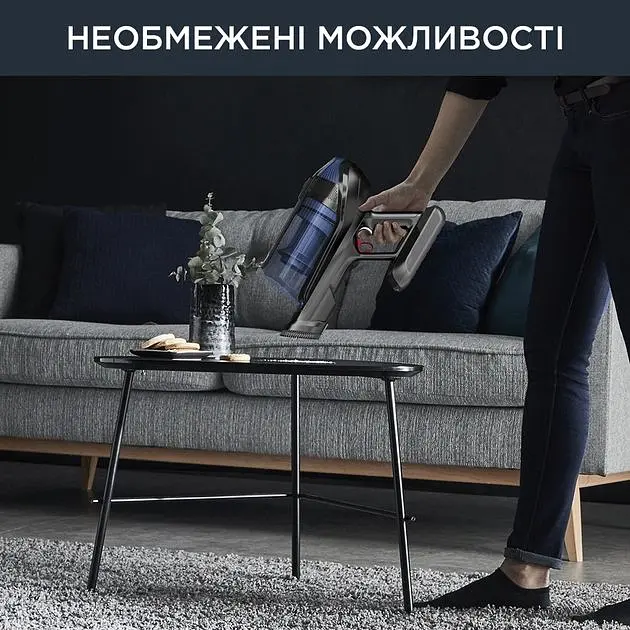 Пилосос Rowenta безпровідний X-Force Flex 12.60 Auto Aqua , 320Вт, чорно-синій - фото 4