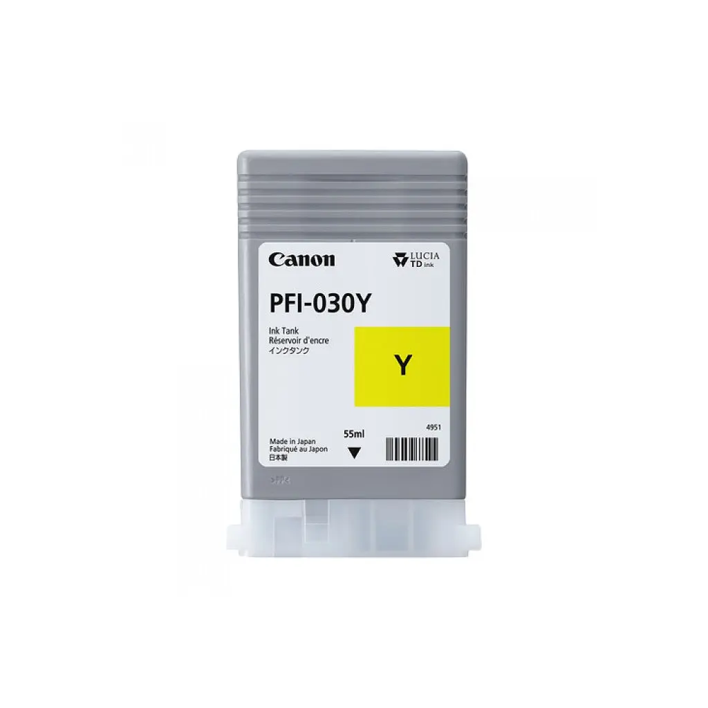 Картридж Canon PFI-030Y yellow (3492C001) - фото 2