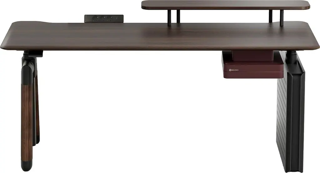 Геймерский стол Sihoo D07 1.6m Walnut/Black (D07B-101/D07J-101-AB) - фото 2