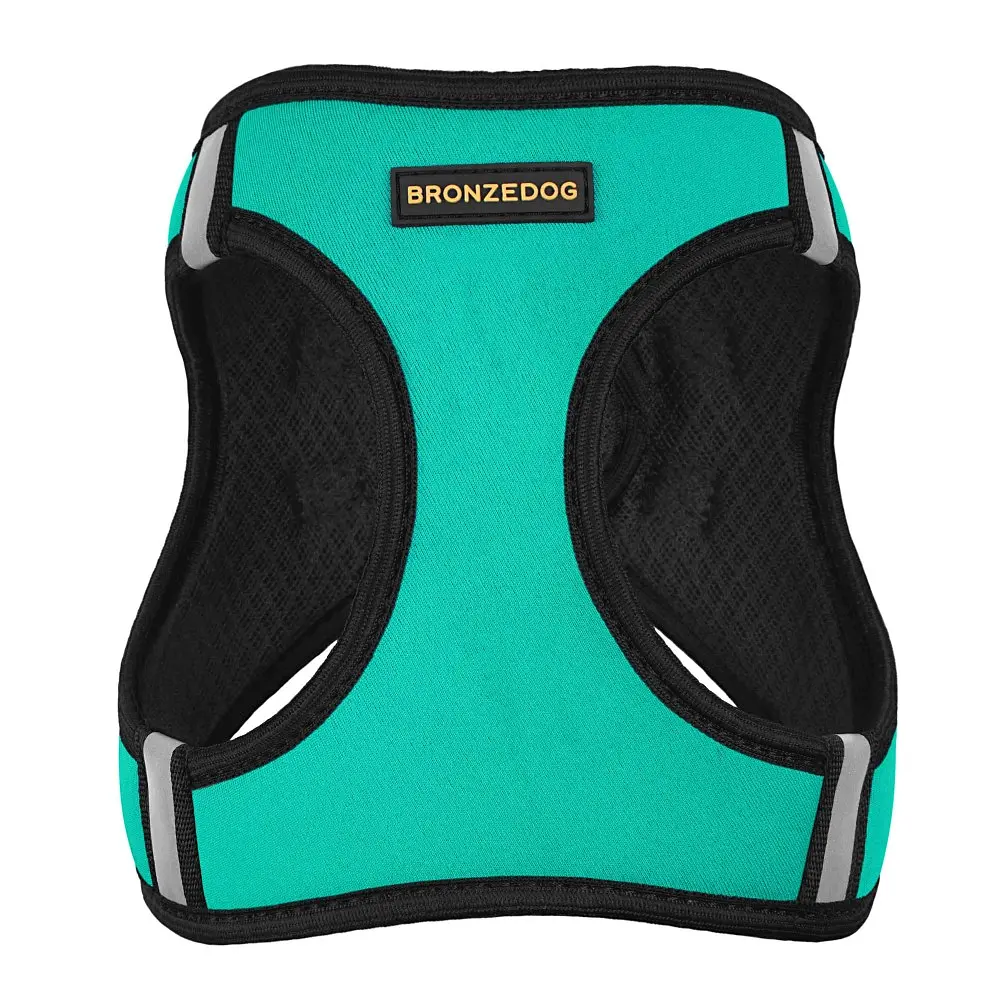 Шлея для собак Bronzedog Sport Vest S 20х16х3 см бирюзовая - фото 3