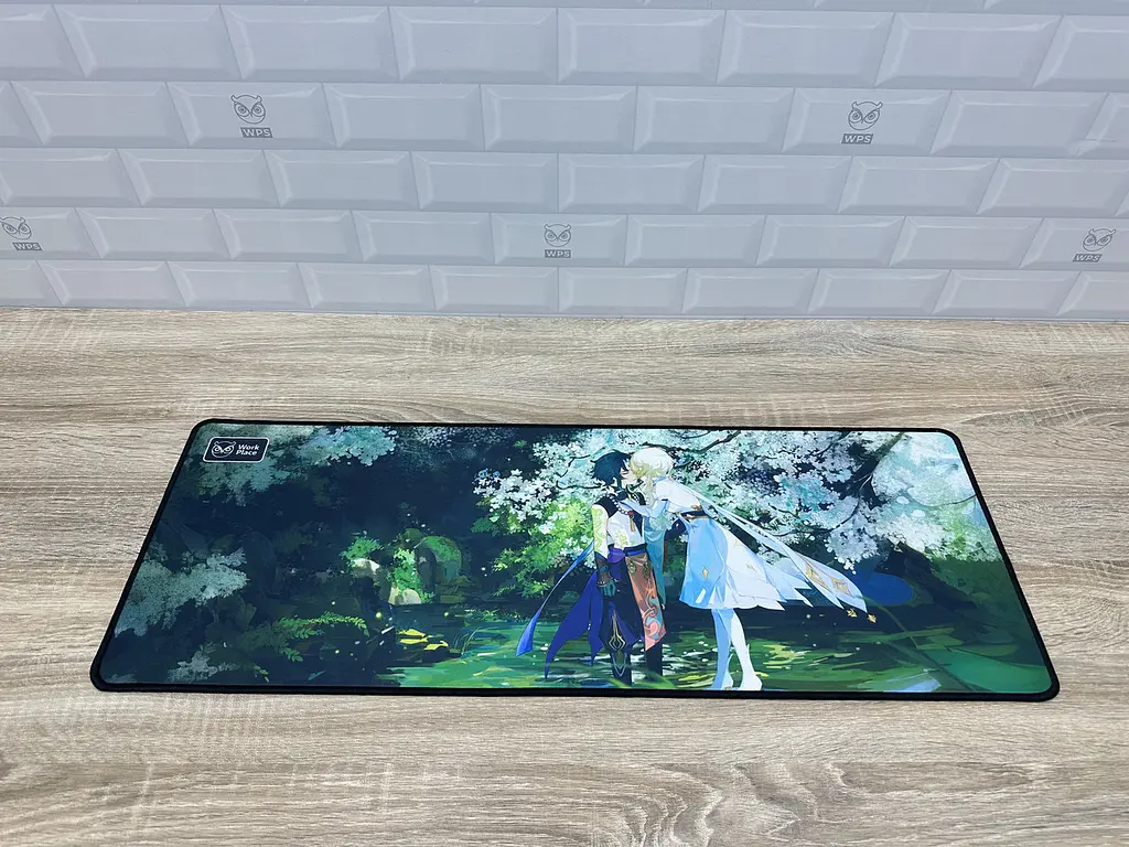 Великий килимок для мишки WorkPlaceShop Anime Genshin Impact Сяо та Люмін 1000 x 500 мм
