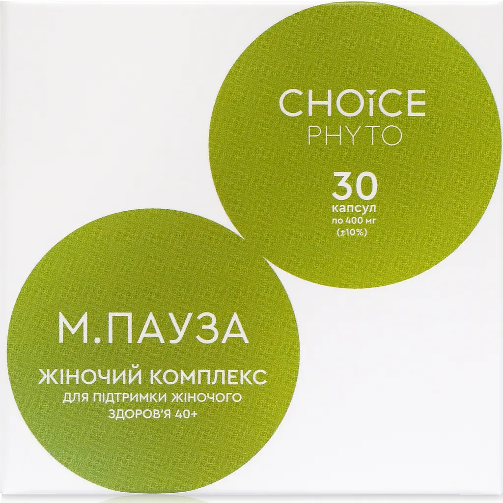 Жіночий комплекс 40+ М.Пауза CHOICE PHYTO 30 капсул