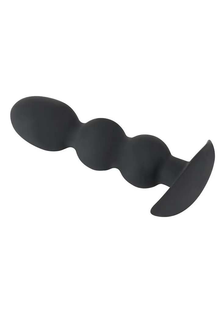 Анальна пробка Orion Black Velvets Heavy Beads 13.3 см (чорний) - фото 6