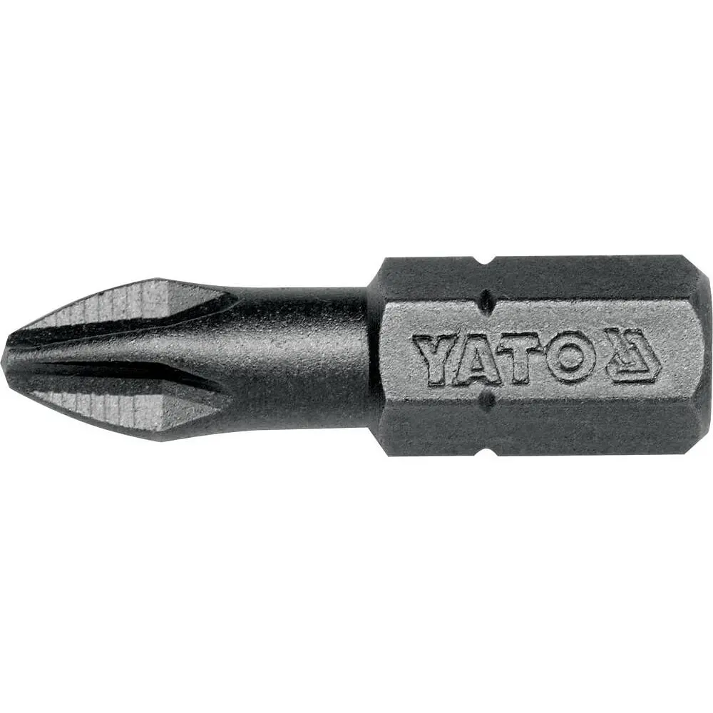 Насадка викруткова Yato Philips PH2x25 мм HEX 1/4 AISI S2 50 шт. (YT-7808) - фото 1
