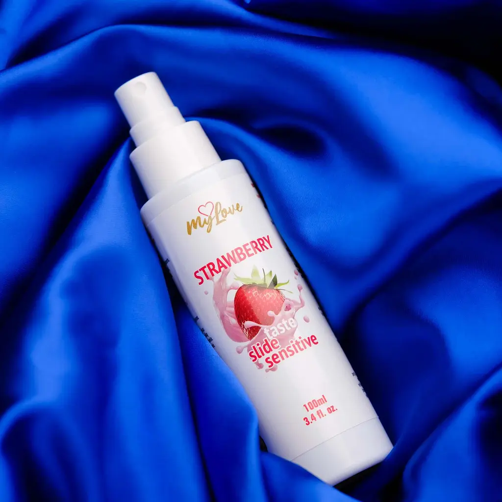 Лубрикант на водній основі MyLove Taste Slide Sensitive Strawberry, 100 мл - фото 5