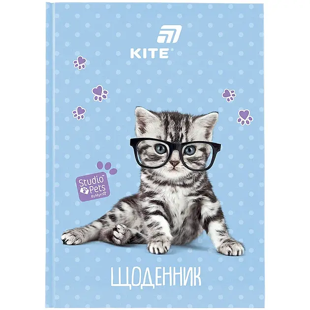 Щоденник шк. А5 "Kite" №SP26-262-2 Studio Pets тв.обкл.