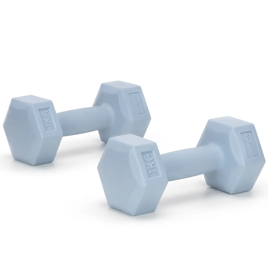 Гантелі Actiget Hex 2 x 1 кг ACT0156 Sky Blue - фото 2