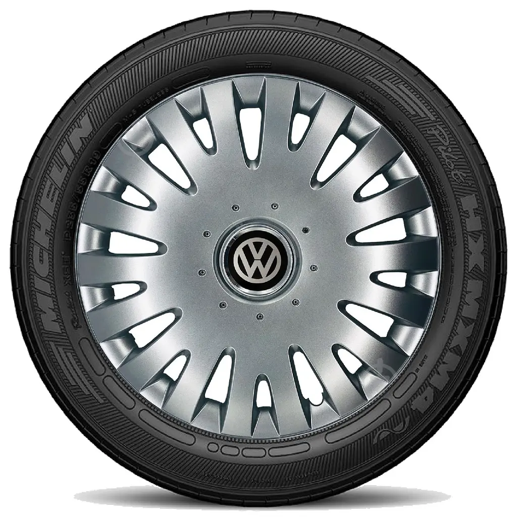 Ковпак колеса з емблемою Volkswagen SKS403 R16 сірий з логотипом на вибір 4 шт