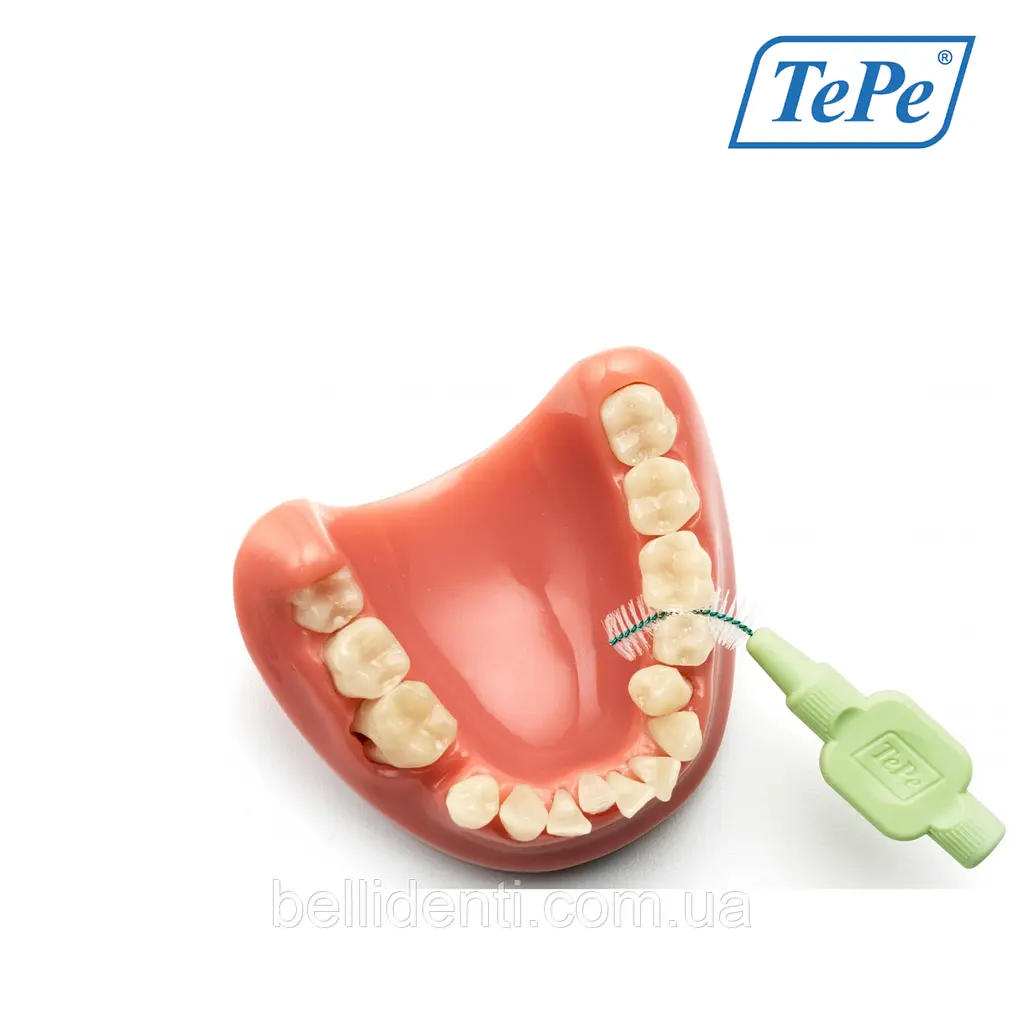 Міжзубна щітка TePe Extra Soft зелена (0.8 мм), 6 шт - фото 3