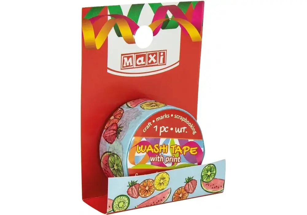 Стрічка декор. "Maxi" з принтом 20ммх3м №MX62012(20) - фото 2
