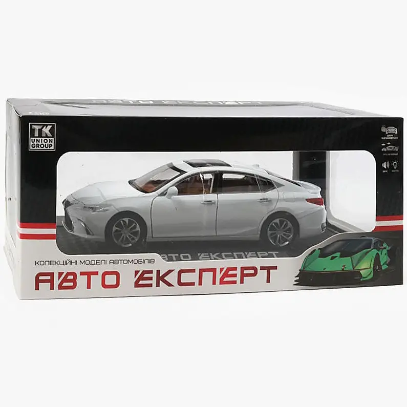 Колекційна металева модель автомобіля АвтоЕксперт Lexus ES 300h з інерцією, світлом та звуком 1:24 - фото 6