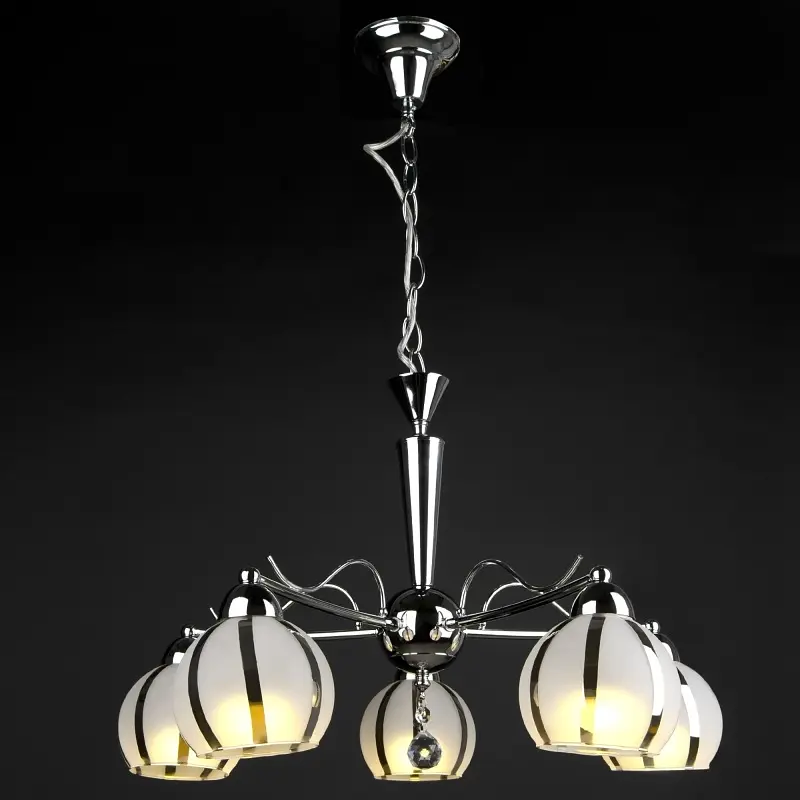 Люстра подвесная Brille для холла E14 60W CH (LK-520S/5) - фото 7