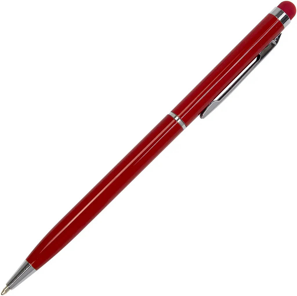 Ручка кулькова Economix Stylus металева корпус червоний синя (50) E10308-03 - фото 5