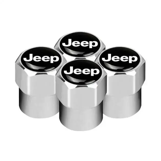 Ковпак вентиля колеса JEEP 4 шт Тюнінг Сірі - фото 3
