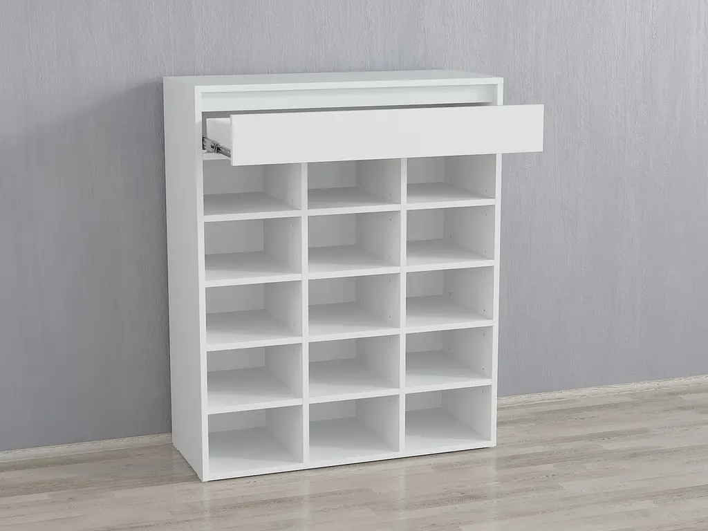 Стелаж для взуття Flamecame з шухлядою з ДСП O-5 - фото 2