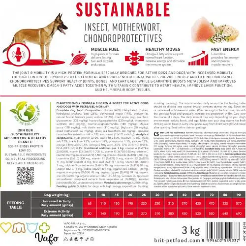 Сухий корм Brit Care Dog Sustainable Activity для собак з підвищеною активністю, з куркою та комахами, 3 кг - фото 7