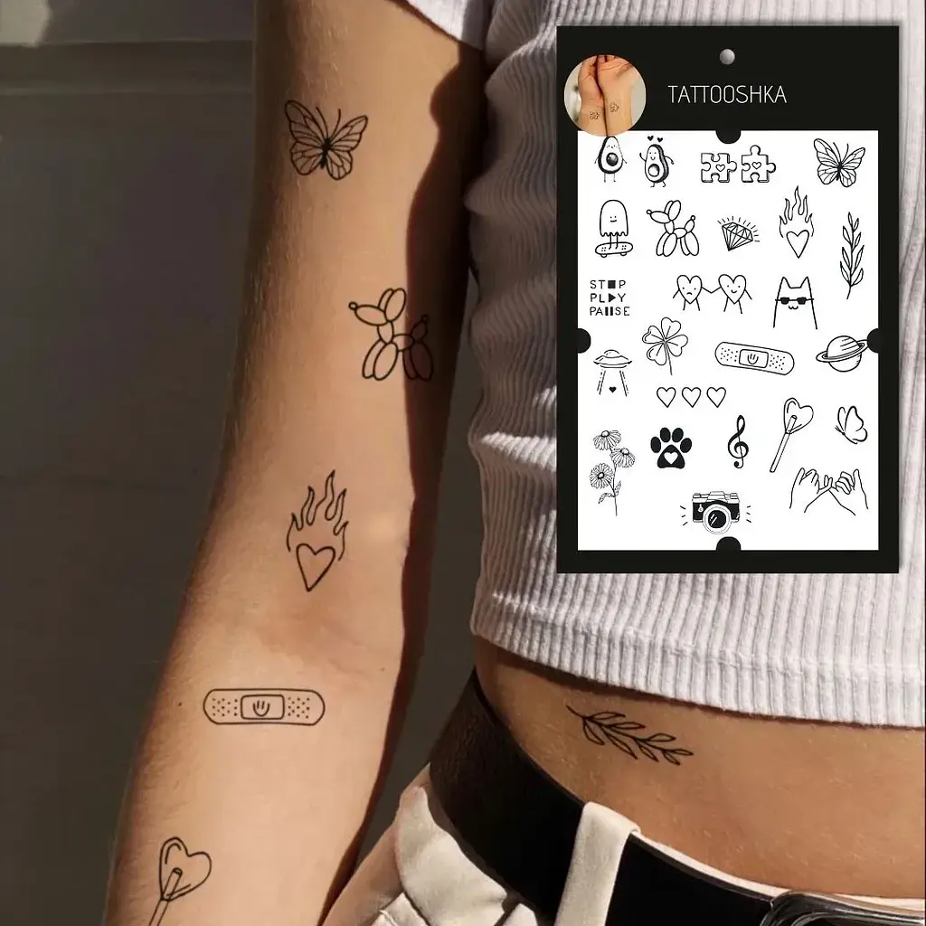 Тату тимчасове в наборі WOW Tattooshka LB-126 Різнокольоровий shop (5805800013237) - фото 3
