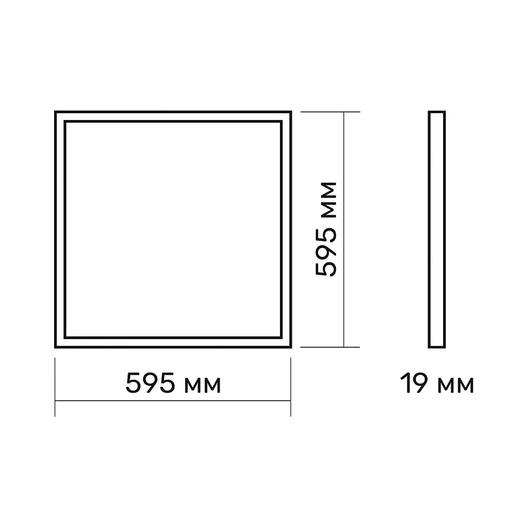 LED панель Titanum Prismatic 40W 6500K 220V (28610-000) - фото 5