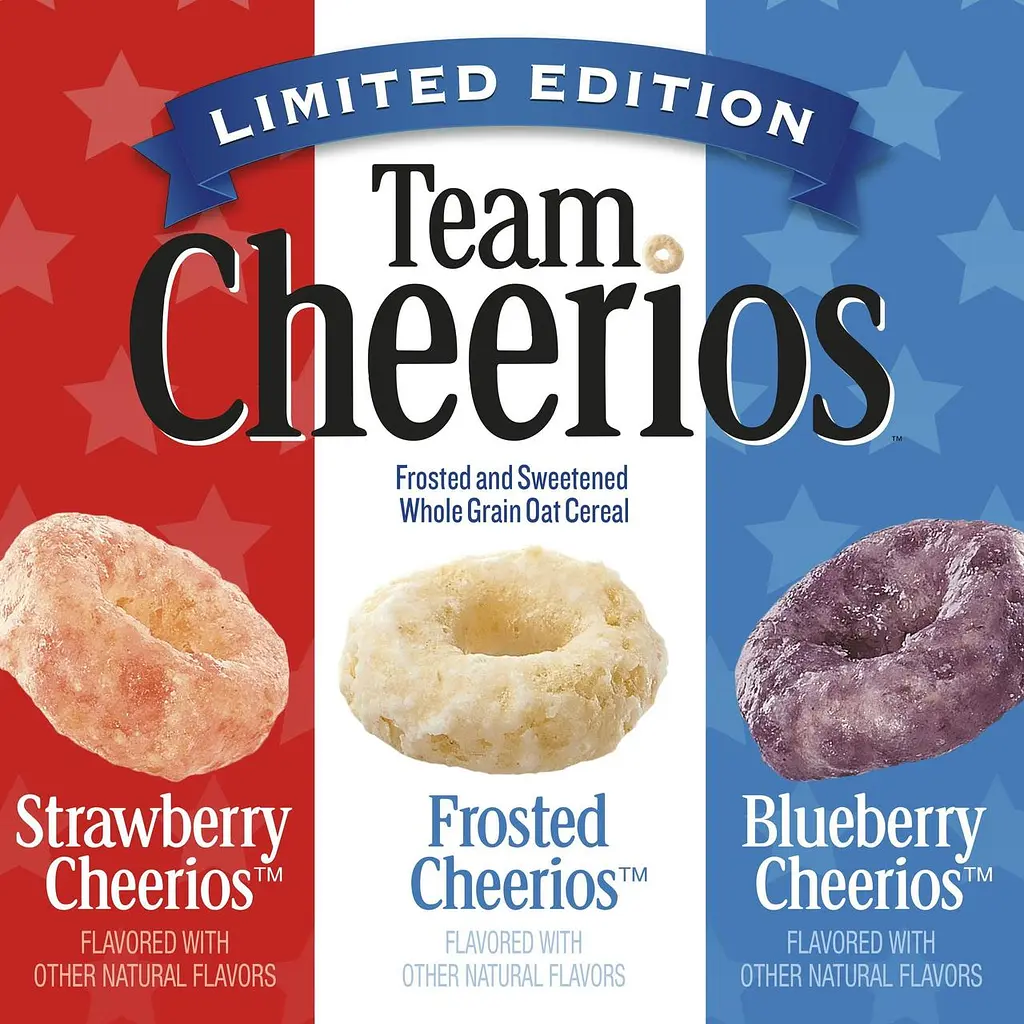 Сухий сніданок Team Cheerios Cereal Frosted Berry Limited Edition Family Size 523г - фото 4