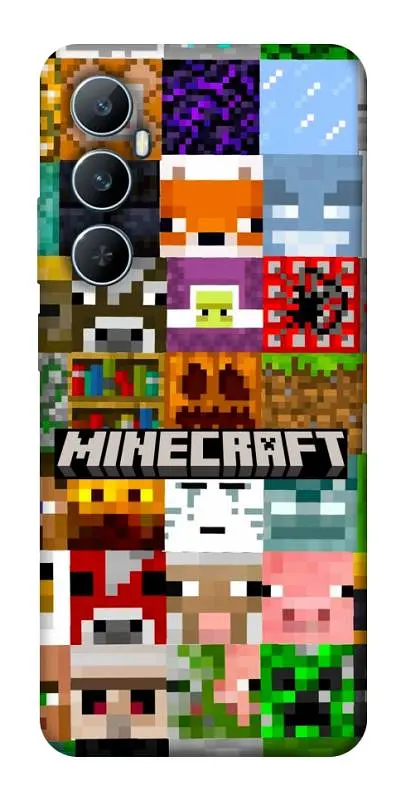 Чохол Demsky Minecraft collage для Realme C65 4G
