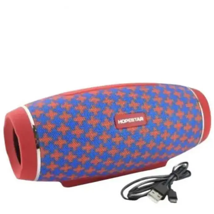 Портативна бездротова Bluetooth-колонка Hopestar H27/10W, Bluetooth, Червона із синім