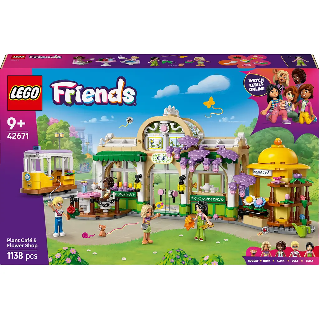 Конструктор LEGO Friends Кофейня с растениями и цветочный магазин 1138 деталей (42671) - фото 1