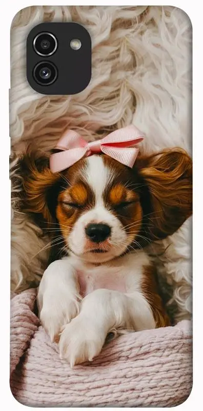 TPU чохол Demsky Sleepy spaniel для Samsung Galaxy A03