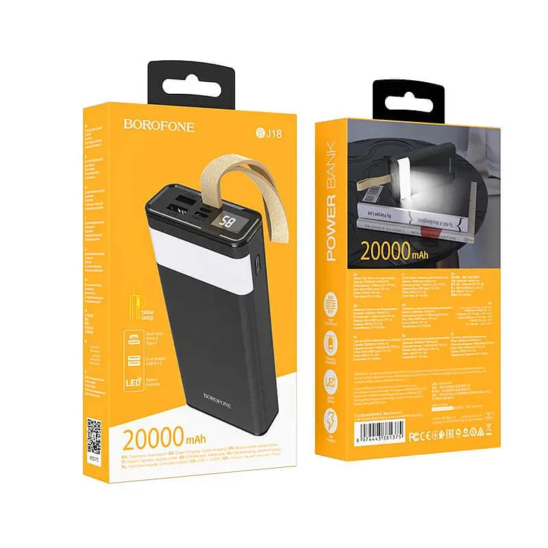 Внешний аккумулятор Borofone BJ18 Coolmy 6974443381375 20000mAh черный - фото 6
