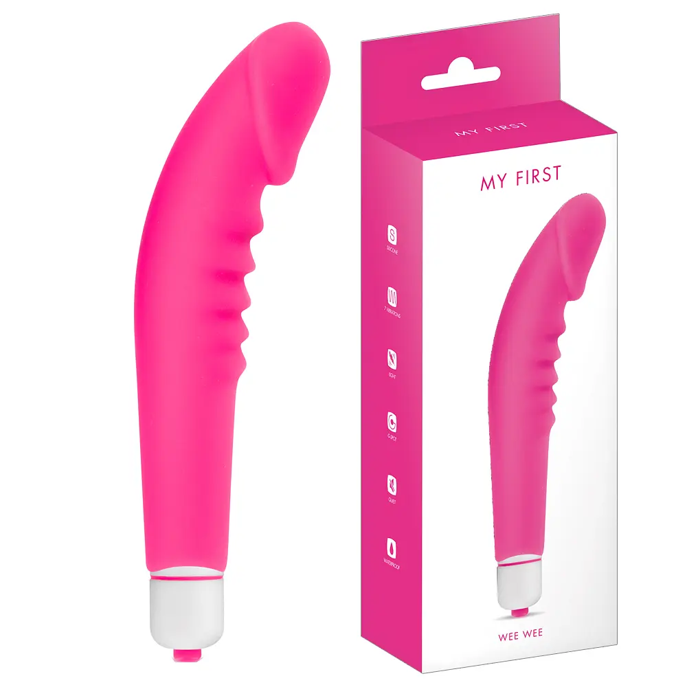 Вибратор My First Wee Wee 15.5 см (розовый) - фото 2