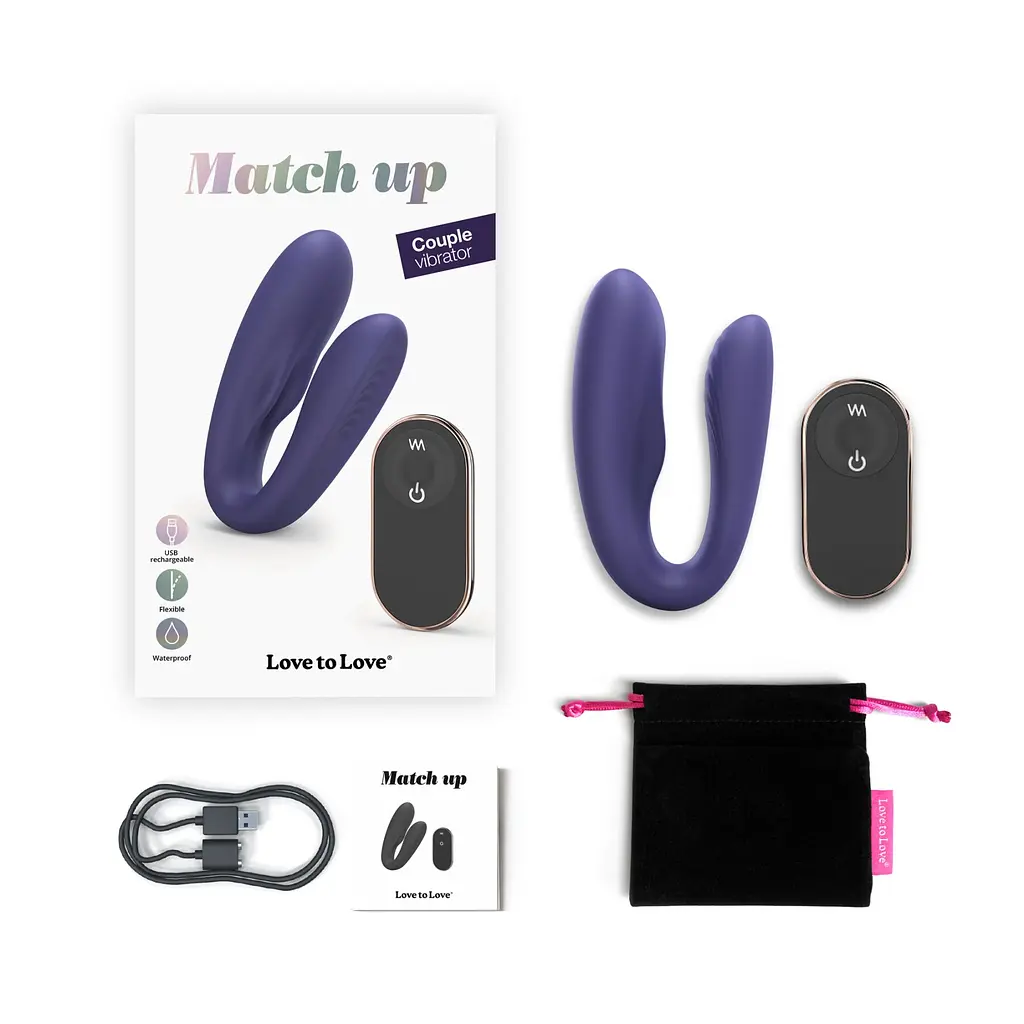 Вібратор для пар із пультом ДК Love To Love MATCH UP - MIDNIGHT INDIGO - фото 7